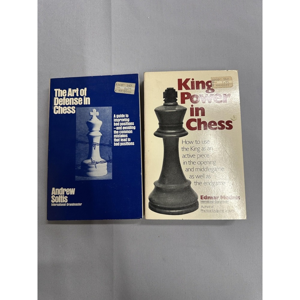 Vintage Art Of Defense & King Power In Chess PB Lot Soltis Mednis McKay Strategy